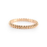 Van Cleef and Arpels Perlee pearls of gold ring , small model, 18k Rose Gold size 53
